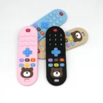 1/4pcs Children's teething remote control silicone material baby teething toys simulation remote control toys teething teether 3