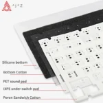 AJAZZ AK820 / AK820Pro Gaming Mechanical Keyboard 75% 82 Keys Wired Single Mode/Bluetooth Wireless Gamer Keyboard for Laptop PC 4