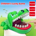 Crocodile Teeth Toys Children's Crocodile Bites Fingers Reaction Training Novelty Children's Lucky Game Trick Decompression Toy 1