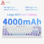 AJAZZ AK820 / AK820Pro Gaming Mechanical Keyboard 75% 82 Keys Wired Single Mode/Bluetooth Wireless Gamer Keyboard for Laptop PC 5