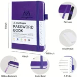 Password Book with Alphabetical tabs. Hardcover Password Keeper Notebooks,Password Logbook Journal,Address Organizer Pocket Size 5