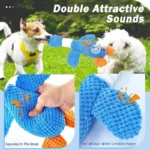 Cat Dog Toys for Aggressive Chewers Cats Dogs,Chew Squeak Toy Cats Dogs Interactive Plush Doll Pet Products 5