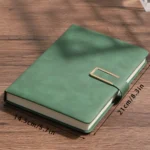 Vintage A5 leather notebook with personalized soft cover - perfect for business meetings and college life 3