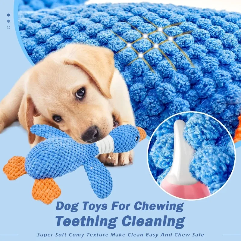 Cat Dog Toys for Aggressive Chewers Cats Dogs,Chew Squeak Toy Cats Dogs Interactive Plush Doll Pet Products 2