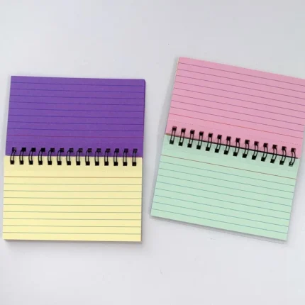 Tearable Spiral Notebook – 1PC Horizontal Line Journal, Office Diary, Writing Notepad, Stationery Supplies 1