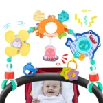 Baby Stroller Arch Toys Bouncer Toy Pram Activity Arch Toys Fine Motor Skills Toys Sensory Development Arch Baby Car Seat Toys 1