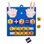 Toddler Montessori Toys Felt Finger Numbers Math Toy Children Counting Early Education Learning Game For Kids Intelligence 4