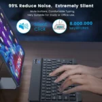 Ultra-Slim Bluetooth-compatible Keyboard Portable Mini Wireless Keyboard for iPad iPhone Tablet Phone Smartphone iOS Android Win 3