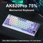 AJAZZ AK820 / AK820Pro Gaming Mechanical Keyboard 75% 82 Keys Wired Single Mode/Bluetooth Wireless Gamer Keyboard for Laptop PC 1