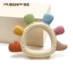 Baby Dinosaur Silicone Teething Toys BPA Free Easy to Grip Infant Care Teether Chewing Toy for Newborn Gift Babies Accessory 1