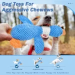 Cat Dog Toys for Aggressive Chewers Cats Dogs,Chew Squeak Toy Cats Dogs Interactive Plush Doll Pet Products 4