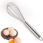 1pc, Whisk, Stainless Steel Egg Beater, Blender, Mixer, For Blending, Whisking, Beating And Stirring, Kitchen Gadgets, Kitchen Accessories, Home Kitchen Items