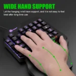35keys One Handedly Single Hand Mini Gaming Keyboard Usb Ultra-slim Wired Backlight Keyboard for Laptop Desktop PC Smartphone 3