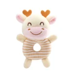 New Baby Rattle Toys Cartoon Animals Plush Infant Hand Ring Bed Toys for Newborn 0-24 Months Toddler Early Educational Toy 3
