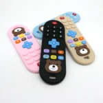 1/4pcs Children's teething remote control silicone material baby teething toys simulation remote control toys teething teether 1
